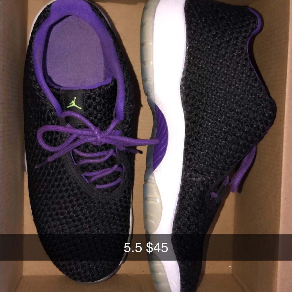 Jordan future lows. Barely worn, comes with box